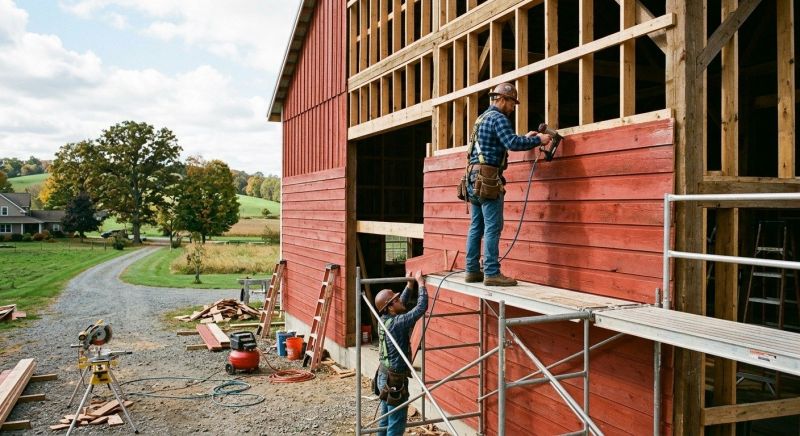 Barn Siding Installation in Forsyth County, GA