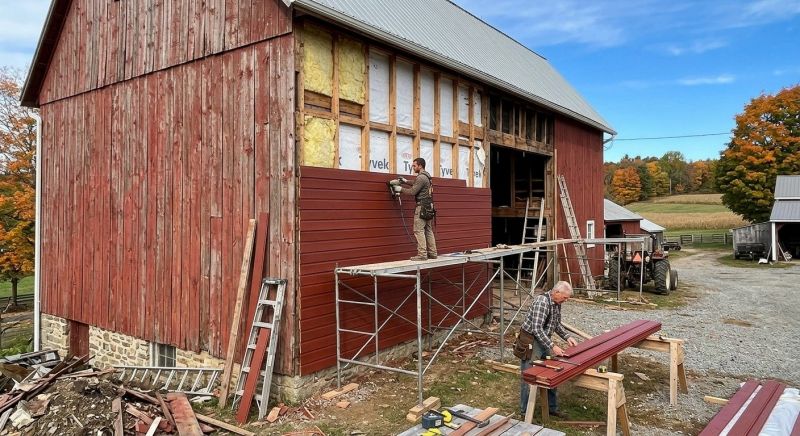 Barn Siding Replacement in Lawrenceville, GA