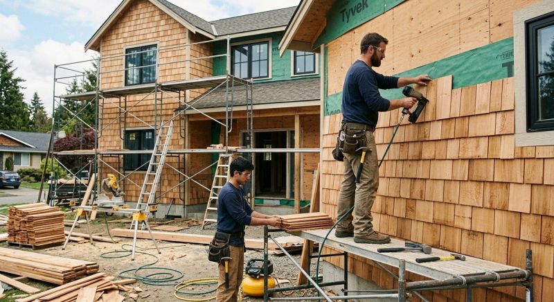 Cedar Cladding Installation in Roswell, GA
