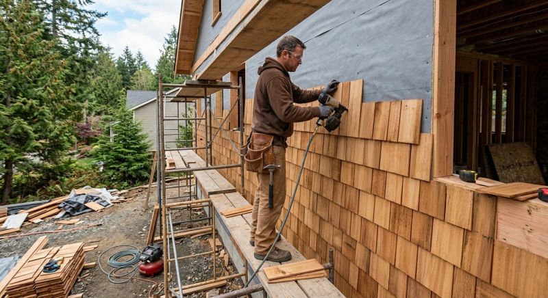 Cedar Siding Installation in Roswell, GA