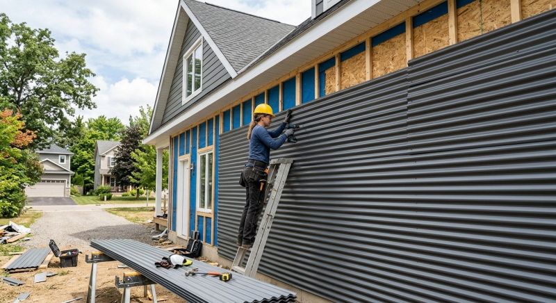 Corrugated Siding Installation in Roswell, GA