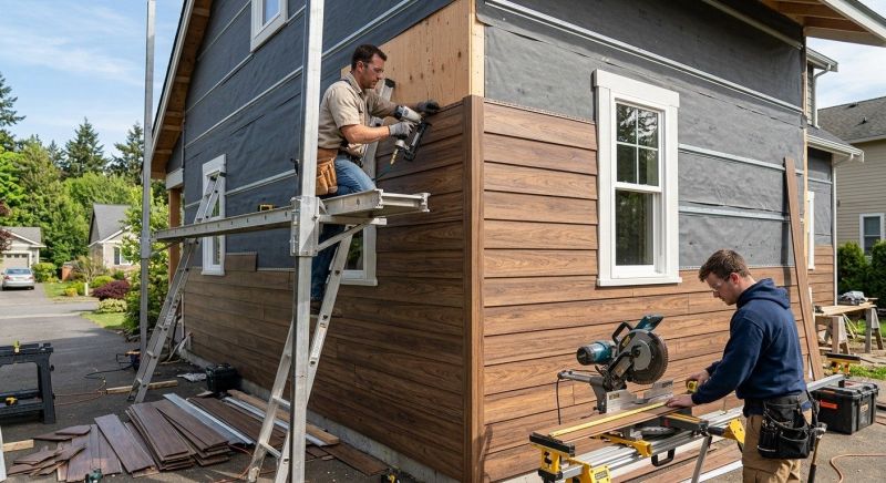 Faux Wood Siding Installation in Roswell, GA