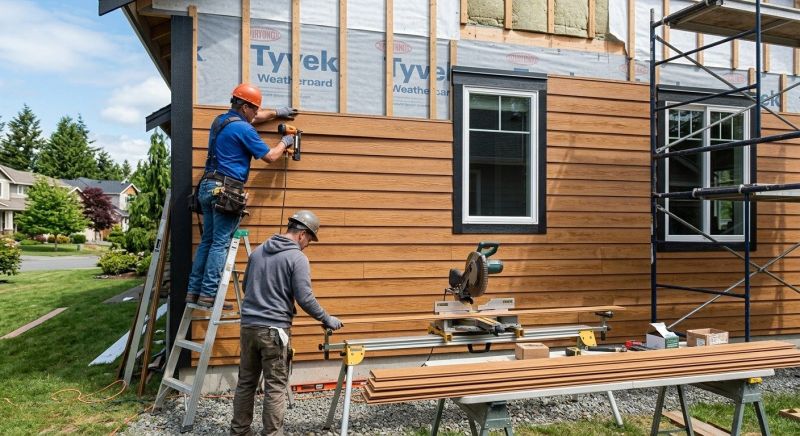 Faux Wood Siding Installation in Suwanee, GA