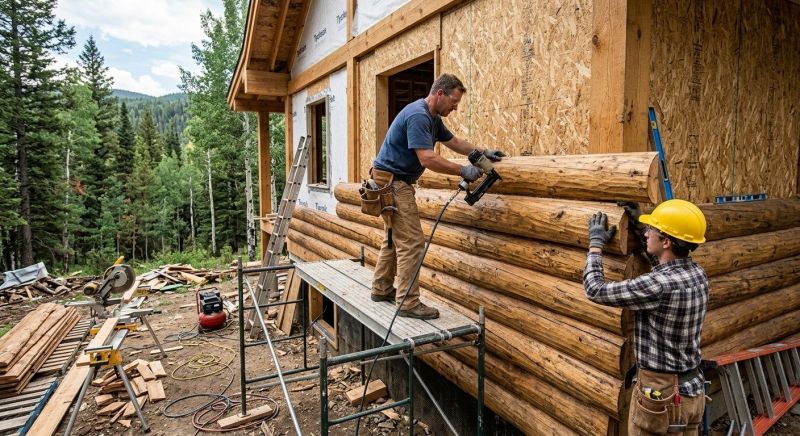 Log Siding Installation in Roswell, GA