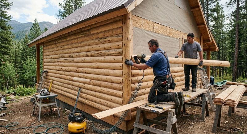 Log Siding Installation in Lilburn, GA