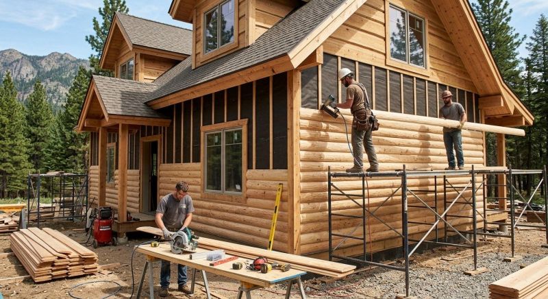 Log Siding Installation in Suwanee, GA