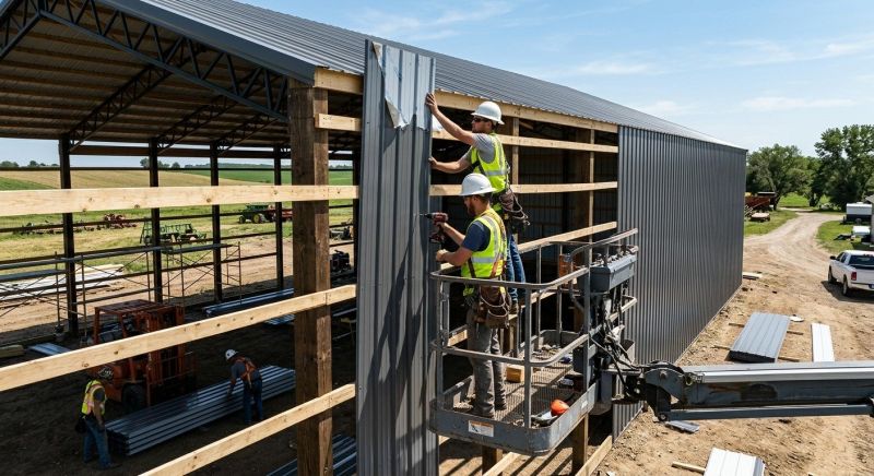 Metal Barn Siding Installation in Roswell, GA