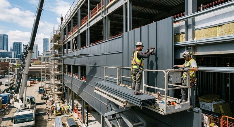 Steel Cladding Installation in Roswell, GA