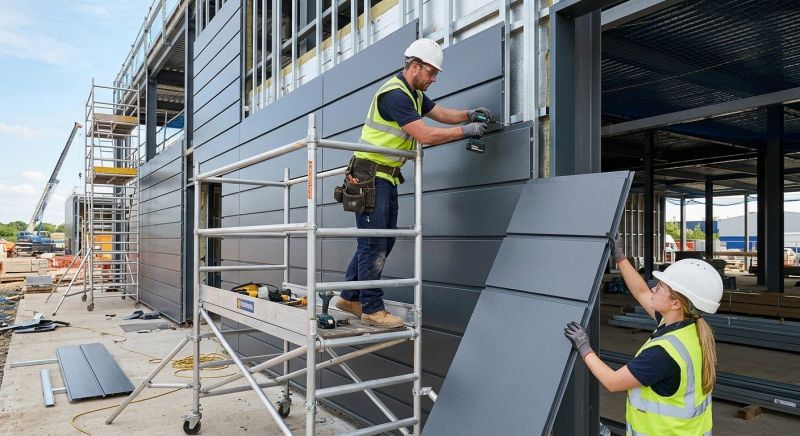 Steel Cladding Installation in Roswell, GA