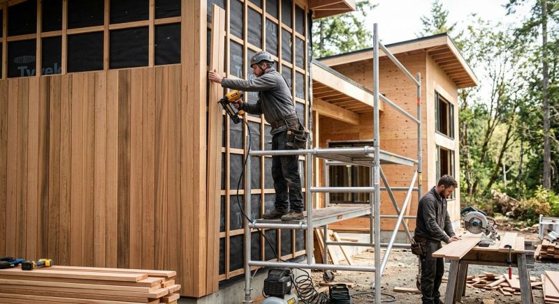 Wood Cladding Installation in Tucker, GA
